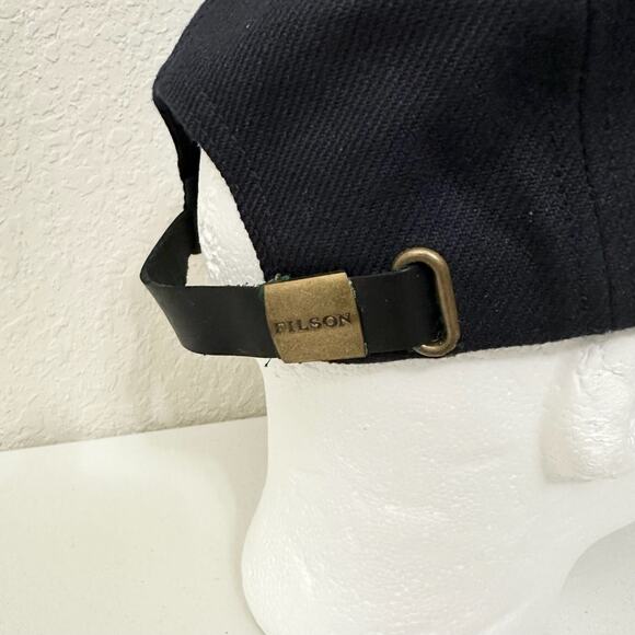 FILSON Logger Cap Black Wax Canvas License Plate Hat Outdoor Adjustable - Picture 6 of 9